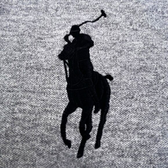 Polo Ralph Lauren Polo Shirt Mens XL Gray Custom Slim Fit Big Pony 3 Rugby Style - Picture 3 of 10